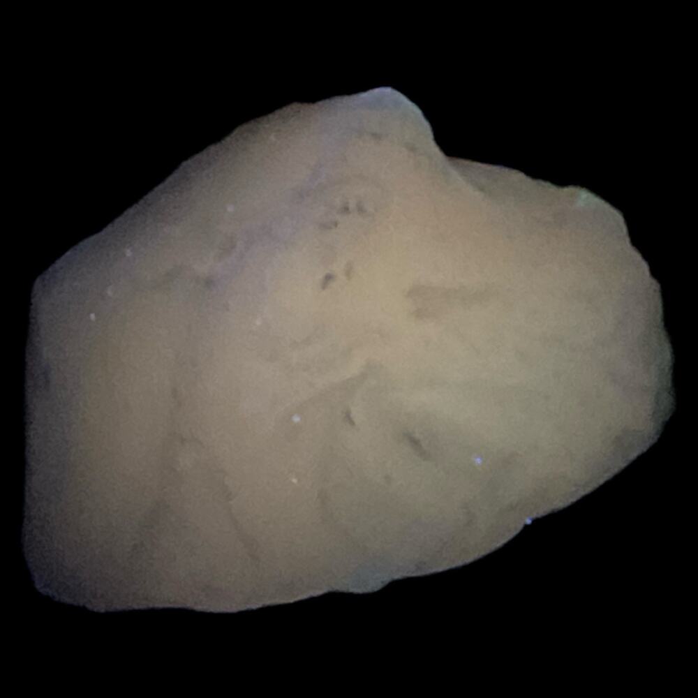 Milk Glass Opalescent Art Glass Cullet Glowing‎ Manganese Slag Glass #5GL89